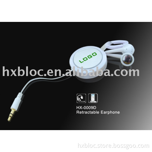 Retractable MP3 Earphone